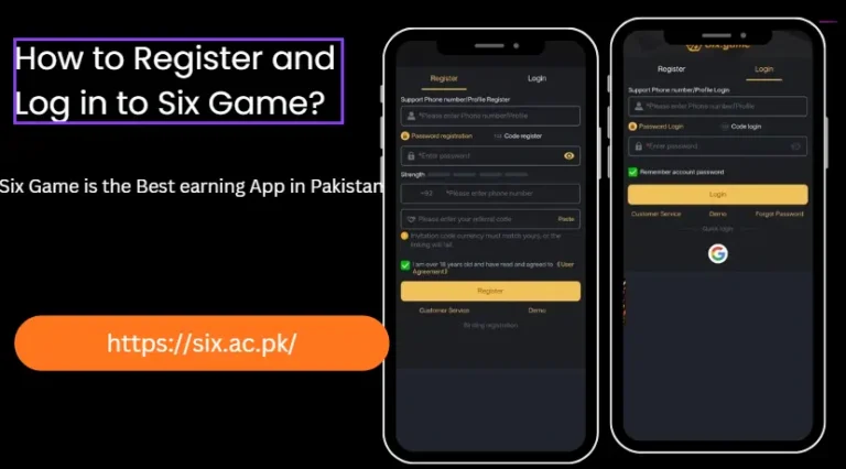 How to register and login in six game